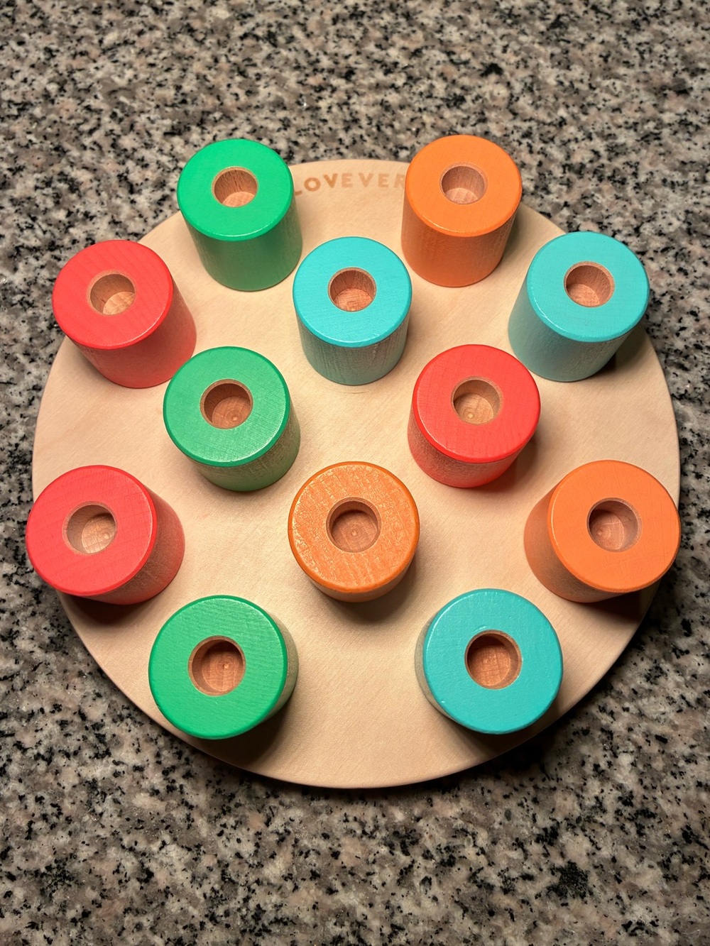 Lovevery Wooden Stacking Pegboard